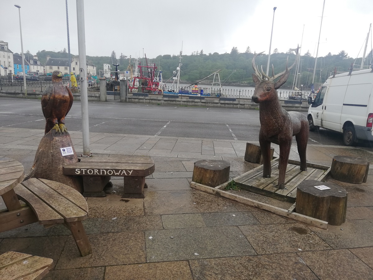 Welcome to Stornoway sitting point, near boat terminal